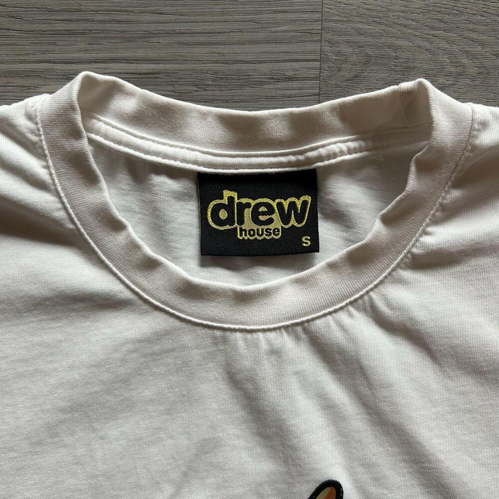 Authentic Drew House Fernand SS Tee White Graphic T-Shirt